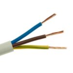 Przewód mieszkaniowy H03VV‑F (OMY) 3x0,75 żo biały /100m/