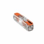 Szybkozłączka przelotowa z dźwignią WAGO 2x0,2‑4mm2 Inline 221‑2411 /60szt./