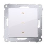 DZW1K.01/11 Łącznik żaluzjowy pojedynczy trójpozycyjny, 10A, biały SIMON