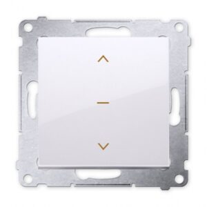 DZW1K.01/11 Łącznik żaluzjowy pojedynczy trójpozycyjny, 10A, biały SIMON