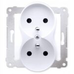 Gniazdo wtyczkowe podwójne z uziemieniem - do Ramek PREMIUM DGZ2MZ.01/11